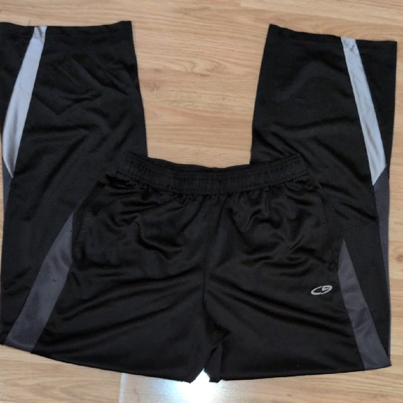 Champion Kids Black and Navy Athletic Pants Set W/ Orange Grey & Green Accents - Picture 3 of 11